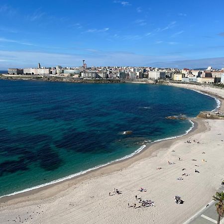 Primera Linea Playa Riazor Corunha Exterior foto